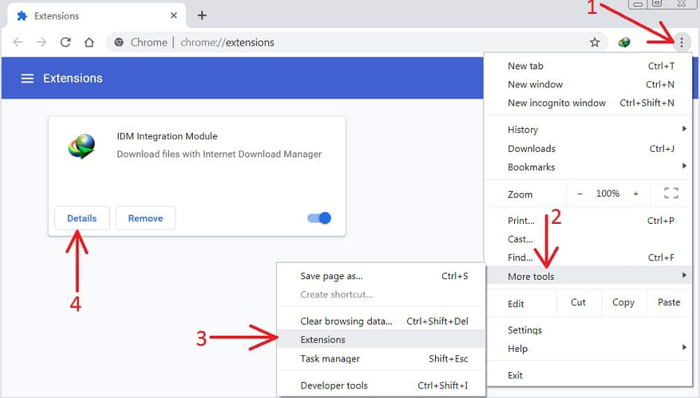 how to update google chrome integration idm